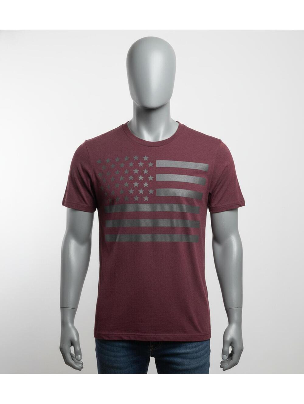 Ring of Fire Men's Medium Maroon Graphic T-Shirt